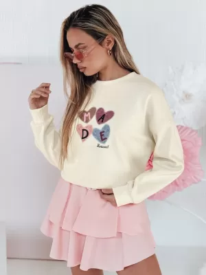 Damen Sweatshirt DSTREET MADELIN BY1461 BEIGE