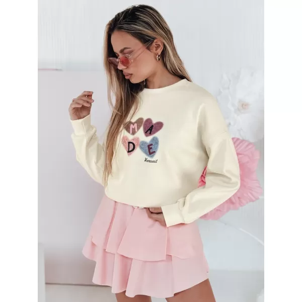  Damen Sweatshirt DSTREET MADELIN BY1461 BEIGE 