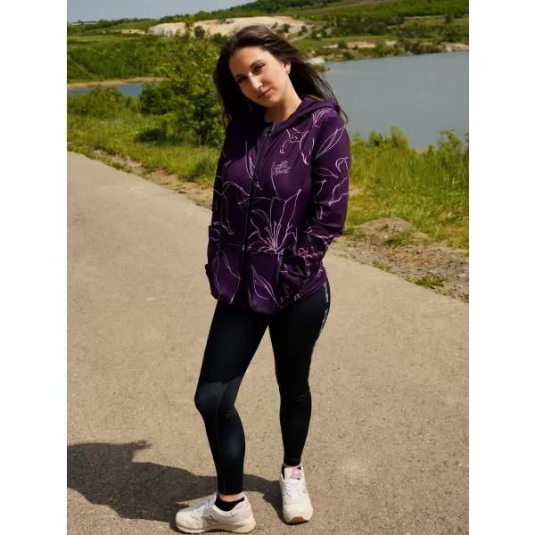  Funktionales Sweatshirt von Frauen auf Reißverschlussprämie ALTISPORT VOJ/ALW100MI02 FUCHSIE 