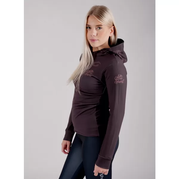  Funktionaler Sweatshirt -Prämie von Frauen ALTISPORT VOJ/ALW047MI01 DUNKELBRAUN 