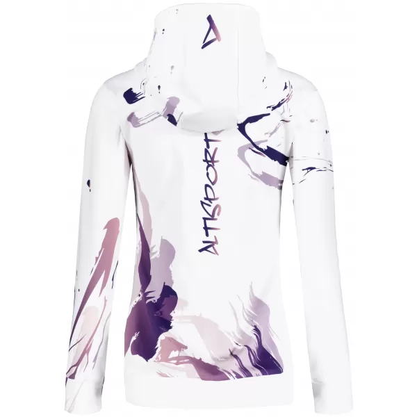  Funktionaler Sweatshirt -Prämie von Frauen ALTISPORT VOJ/ALW074MI01 WEIßVIOLETT 