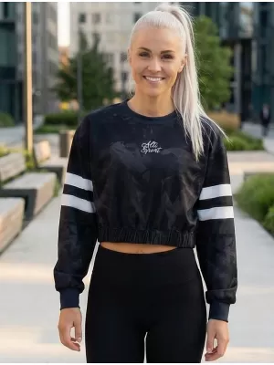 Funktionelle Sweatshirt -Premium von Frauen von Frauen ALTISPORT VOJ/ALW096MI08 SCHWARZ