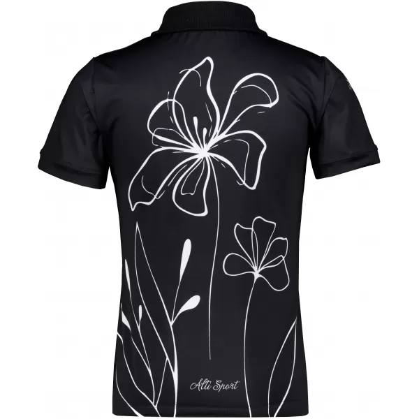  Frauenfunktional T -Shirt mit Premiumkragen ALTISPORT VOJ/ALW075TR05 SCHWARZ 
