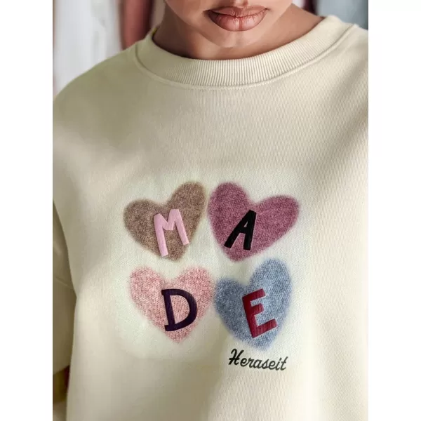  Damen Sweatshirt DSTREET MADELIN BY1460 HELLGRÜN 