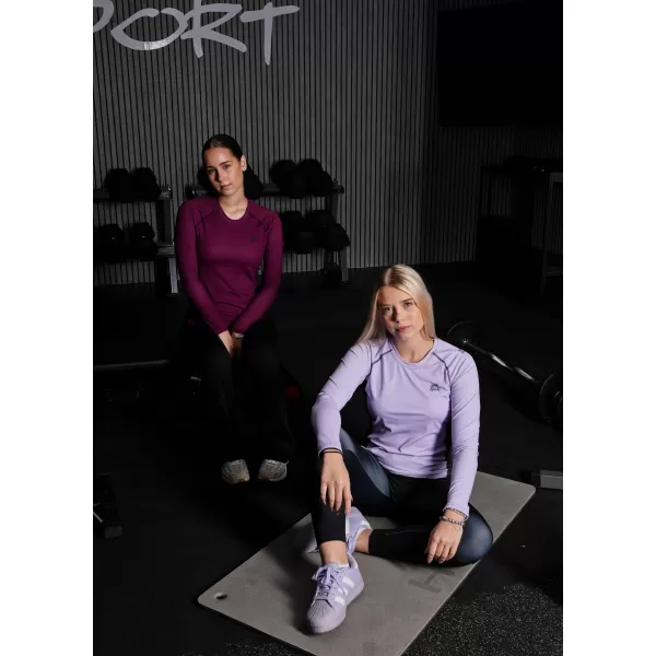  Frauen funktionales t -Shirt mit langen Ärmeln Premium ALTISPORT VOJ/ALW078TR03 WEINRÖTET 