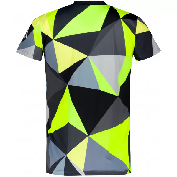  Männer funktionaler T -Shirt Premium Plus ALTISPORT VOJ/ALM007TR02 SCHWARZ/FLUO GELB 