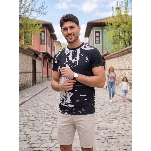  Männer funktionaler T -Shirt Premium Plus ALTISPORT VOJ/ALM057TR02 SCHWARZ 