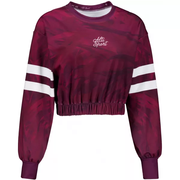  Funktionelle Sweatshirt -Premium von Frauen von Frauen ALTISPORT VOJ/ALW096MI08 BURGUND 