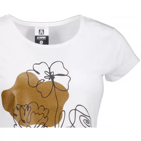 T -Shirt ALTISPORT ALW189122 WEIß -GOLD 