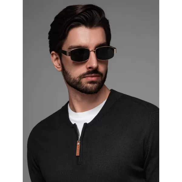  Herrenpullover OMBRE OM-SWZS-0124 SCHWARZ 