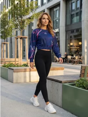 Funktionelle Sweatshirt -Premium von Frauen von Frauen ALTISPORT VOJ/ALW082MI08 DUNKELBLAU