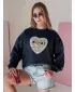 Damen Sweatshirt DSTREET SESRDUCHOVA BY1439 DUNKELBLAU