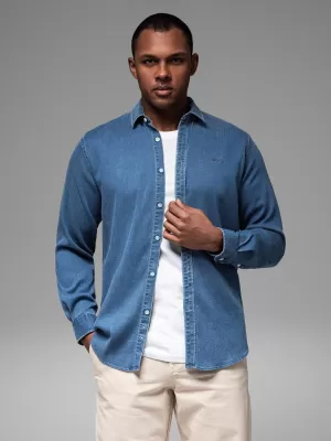 Hemd OMBRE OM-SHDS-0180 BLAU