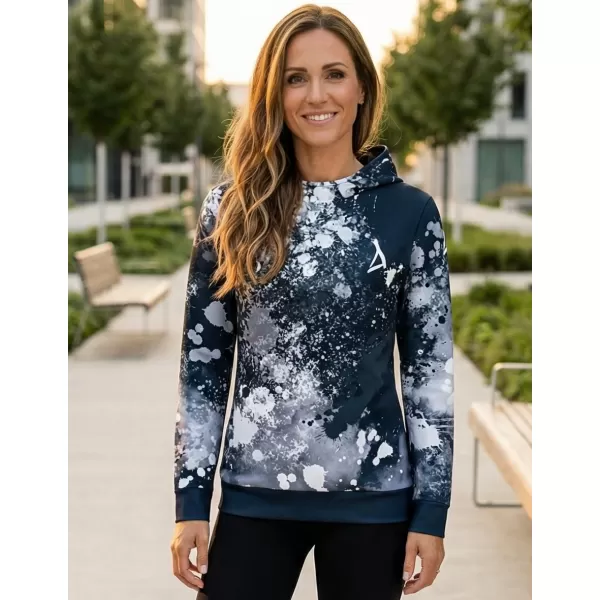  Funktionaler Sweatshirt -Prämie von Frauen ALTISPORT VOJ/ALW055MI01 SCHWARZ UND WEIß 