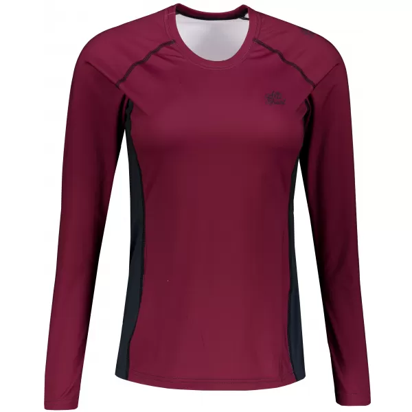  Frauen funktionales t -Shirt mit langen Ärmeln Premium ALTISPORT VOJ/ALW078TR03 WEINRÖTET 