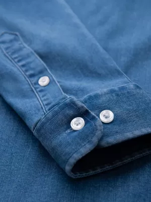 Hemd OMBRE OM-SHDS-0180 BLAU
