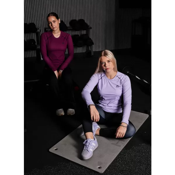  Frauen funktionales t -Shirt mit langen Ärmeln Premium ALTISPORT VOJ/ALW078TR03 WEINRÖTET 