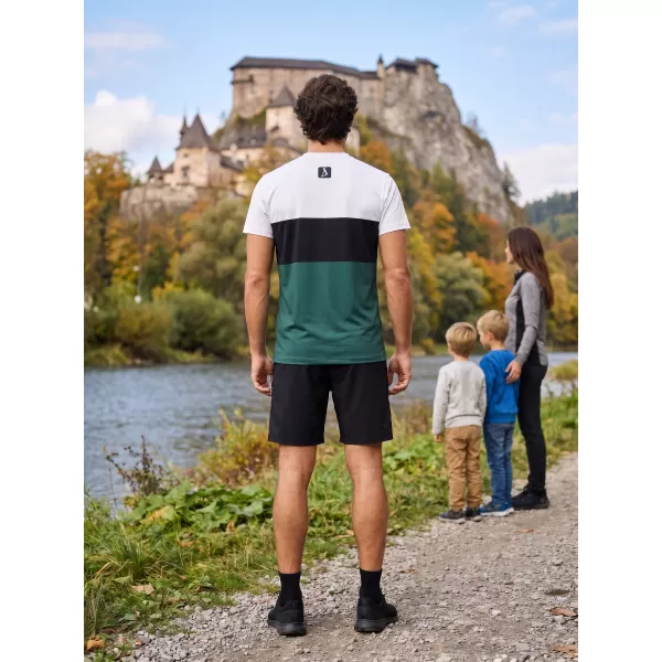  Männer funktionaler T -Shirt Premium Plus ALTISPORT VOJ/ALM051TR02 WEIß -GREEN 
