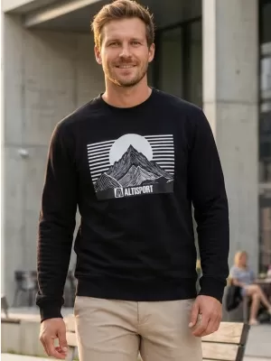 Herren -Sweatshirt ALTISPORT ALM188406 SCHWARZ