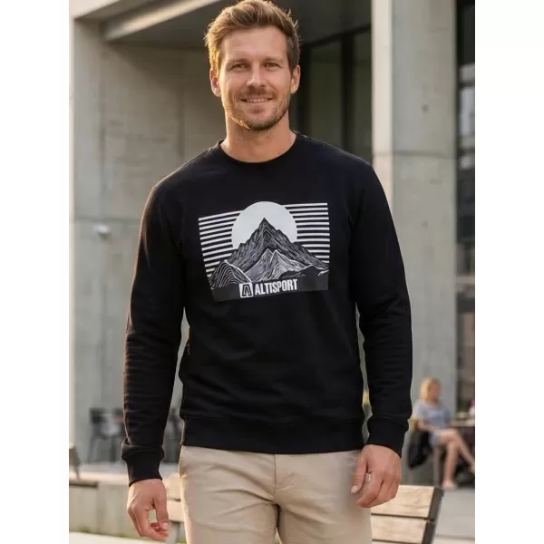  Herren -Sweatshirt ALTISPORT ALM188406 SCHWARZ 