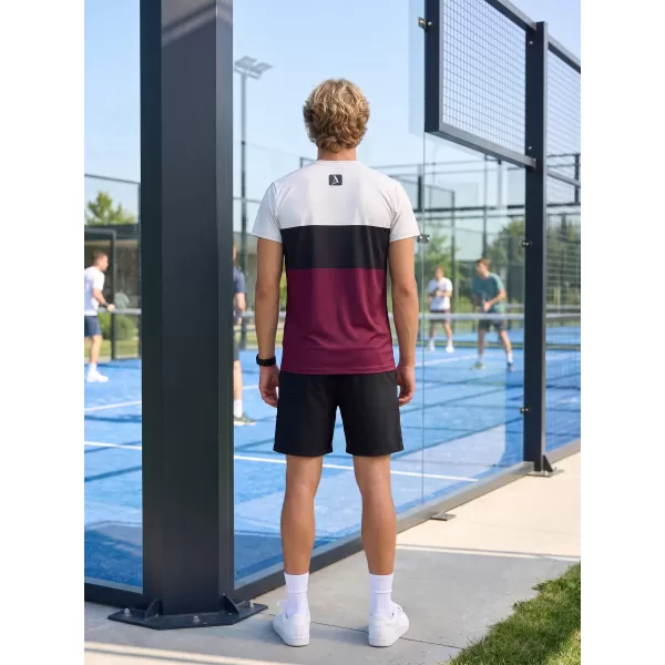  Männer funktionaler T -Shirt Premium Plus ALTISPORT VOJ/ALM051TR02 BURGUND 