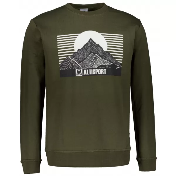  Herren -Sweatshirt ALTISPORT ALM188406 MILITÄR 