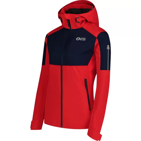  Leichte Softshelljacke für Frauen NORDBLANC ILLUSION NBSSL8190 ROT 