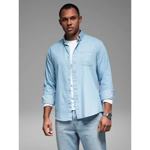  Hemd OMBRE OM-SHDS-0179 HELLBLAU 