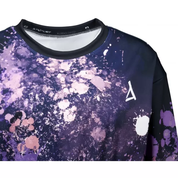  Funktionelle Sweatshirt -Premium von Frauen von Frauen ALTISPORT VOJ/ALW055MI08 SCHWARZ -VIOLETT 
