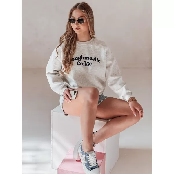  Damen Sweatshirt DSTREET COOKIES BY1444 HELLGRAU 