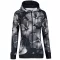 Funktionales Sweatshirt von Frauen auf Reißverschlussprämie ALTISPORT VOJ/ALW102MI02 SCHWARZ UND WEIß