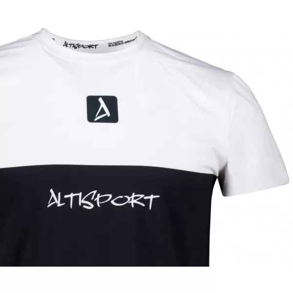  Männer funktionaler T -Shirt Premium Plus ALTISPORT VOJ/ALM051TR02 WEIß -BLAU 