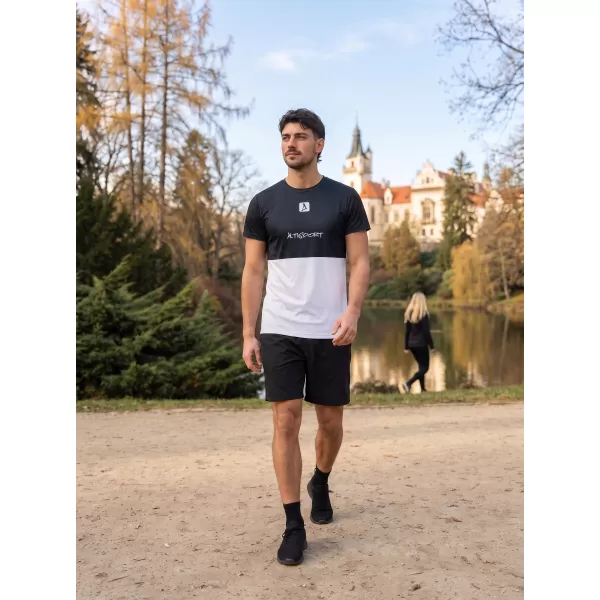  Männer funktionaler T -Shirt Premium Plus ALTISPORT VOJ/ALM051TR02 SCHWARZ 