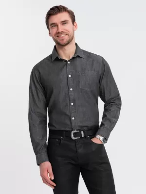 Hemd OMBRE OM-SHDS-0181 SCHWARZ