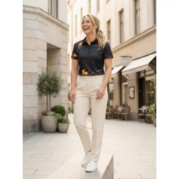  Frauenfunktional T -Shirt mit Premiumkragen ALTISPORT VOJ/ALW097TR05 GOLDBLÄTTER 