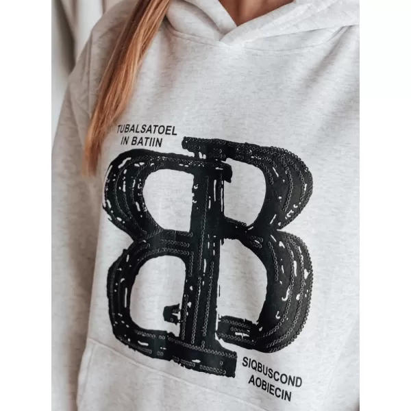  Damen Sweatshirt DSTREET KLITESSO BY1412 HELLGRAU 