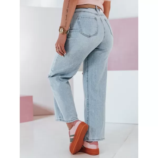  Damenhosen DSTREET FLOWLESS UY2682 BLAU 