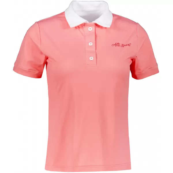  Frauenfunktional T -Shirt mit Premiumkragen ALTISPORT VOJ/ALW075TR05 PFIRSICH 