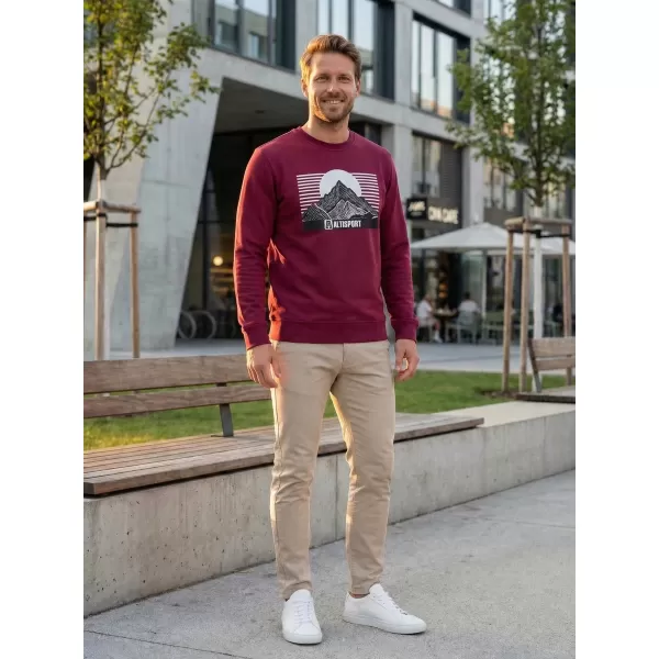  Herren -Sweatshirt ALTISPORT ALM188406 GRANAT 