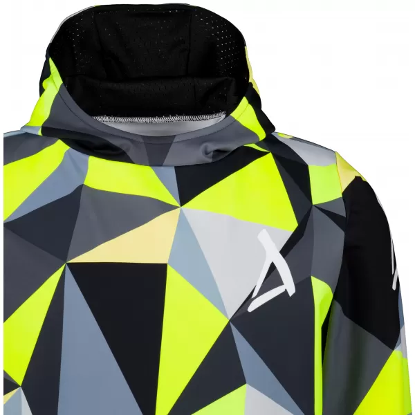  Funktionaler Sweatshirt -Premium von Männern ALTISPORT VOJ/ALM007MI01 SCHWARZ/FLUO GELB 