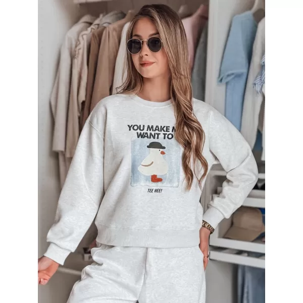  Damen Sweatshirt DSTREET GOOSHY BY1425 HELLGRAU 
