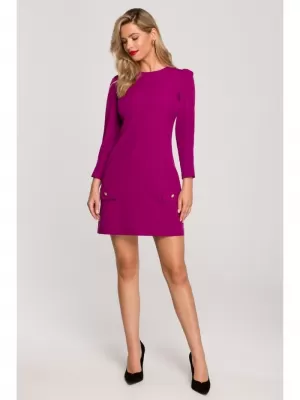Kleid MAKOVER K148 RUBINE