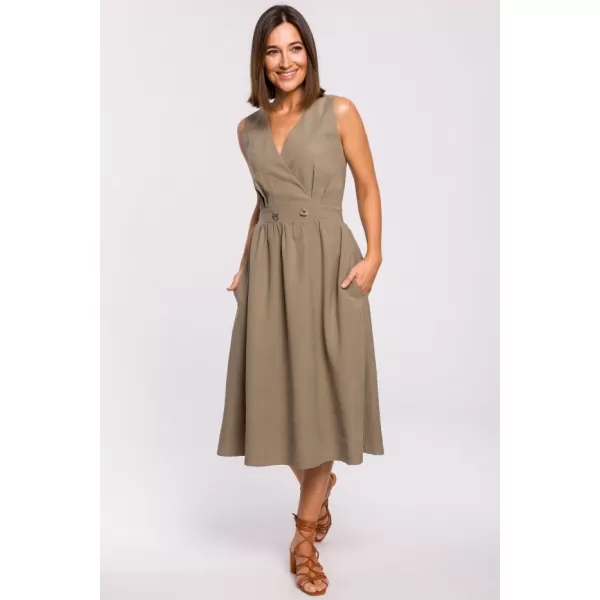  Kleid STYLOVE S224 KHAKI 