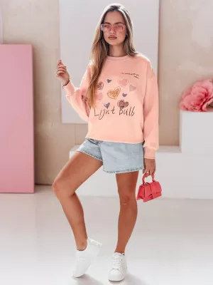 Damen Sweatshirt DSTREET PINKNOTE BY1500 ROSA