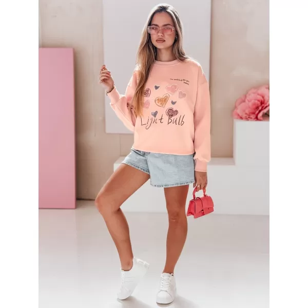  Damen Sweatshirt DSTREET PINKNOTE BY1500 ROSA 