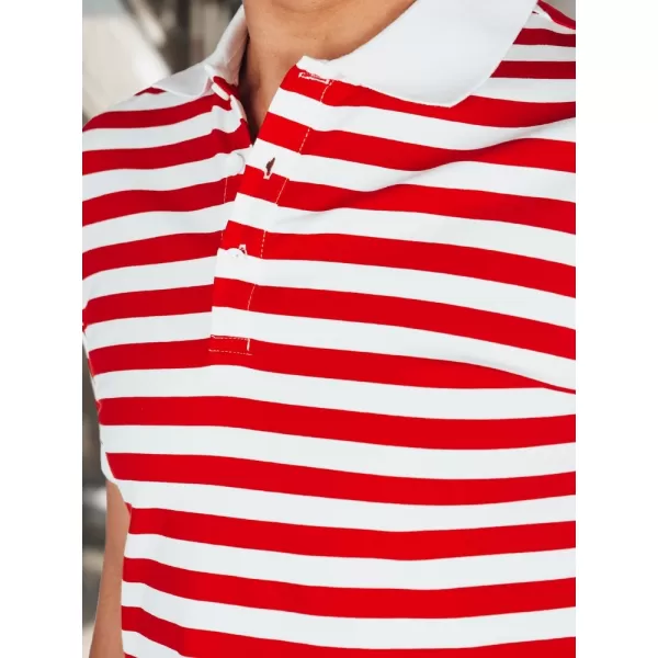  Herren t -Shirt mit einem Kragen DSTREET PX0643 WEIß 