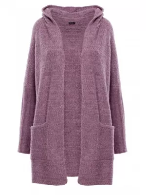 Strickjacke für Damen MOE M556 LILA