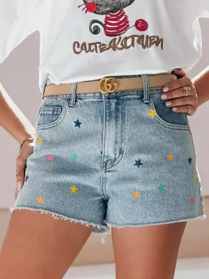 Damenshorts DSTREET STARSHINE SY0463 BLAU