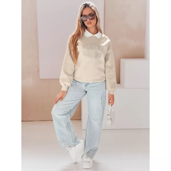  Damen Sweatshirt DSTREET HAPIRES BY1483 BEIGE 