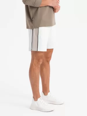 Herrenshorts OMBRE OM-SRSK-0182 WEIß GEBROCHEN